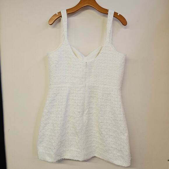 Dessy Collection Ivory Shimmer Mini Dress Size 16R NWT Wedding Fairy Angel - Picture 2 of 9